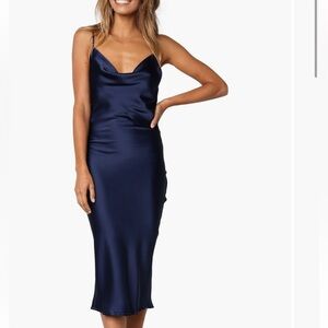 Petal & Pup Midnight Blue Midi Skirt